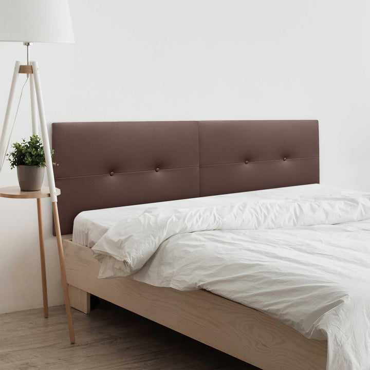 DHOME Kunstleder oder Stoff Kopfteil Acualine Pro DUAL geteilt in 2 Teile High-End gepolstertes Kopf