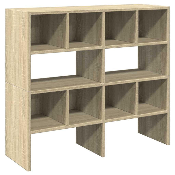 vidaXL Schuhregale 2 STK. Stapelbar Sonoma-Eiche 89,5x30x40 cm, Schuhaufbewahrung, Schuhorganizer, S