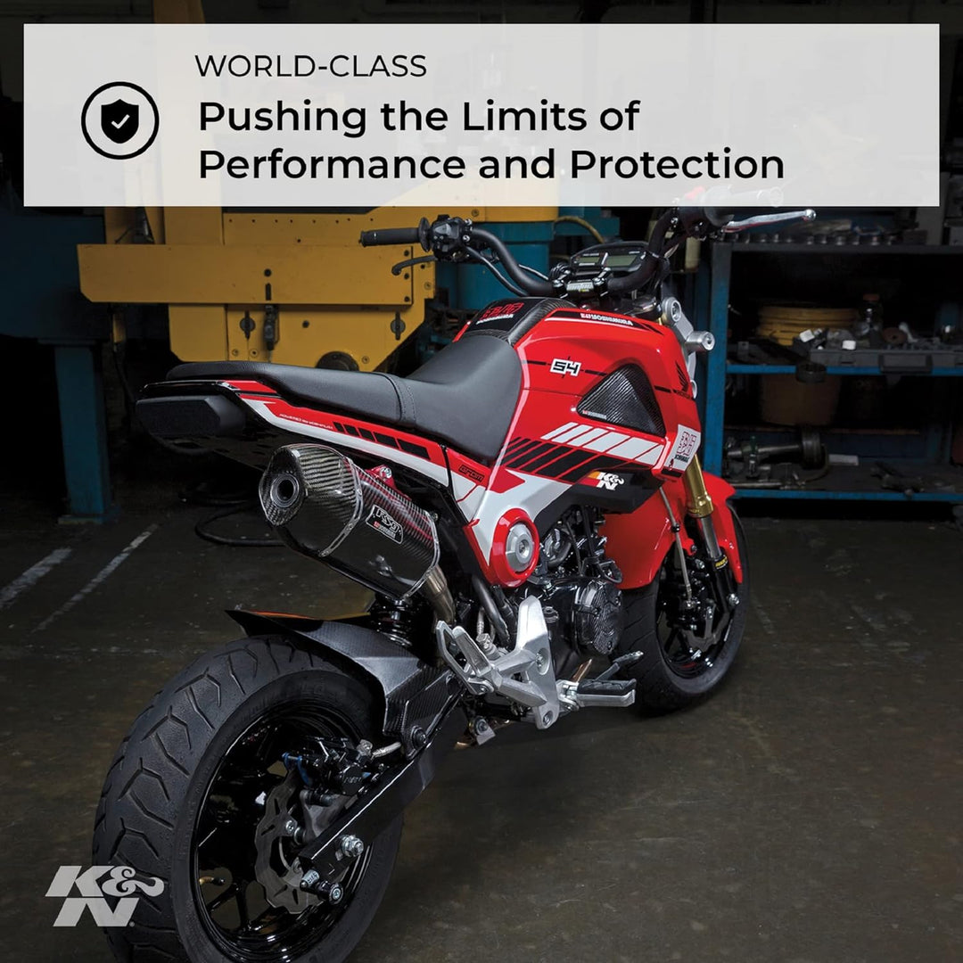 K&N HA-2714 Motorrad Tauschluftfilter Rot
