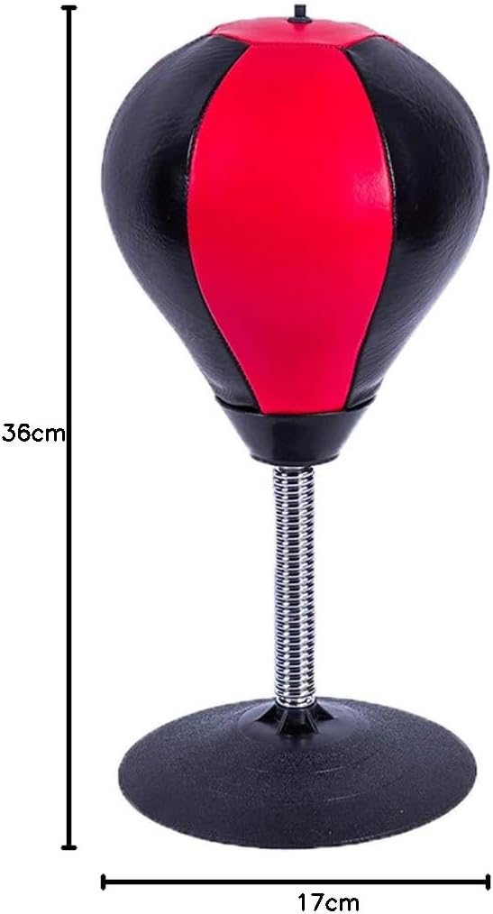 Punching-Ball zum Boxen für den Schreibtisch, extrem Starke Saugkraft, Stressabbau, Speed Ball mit P