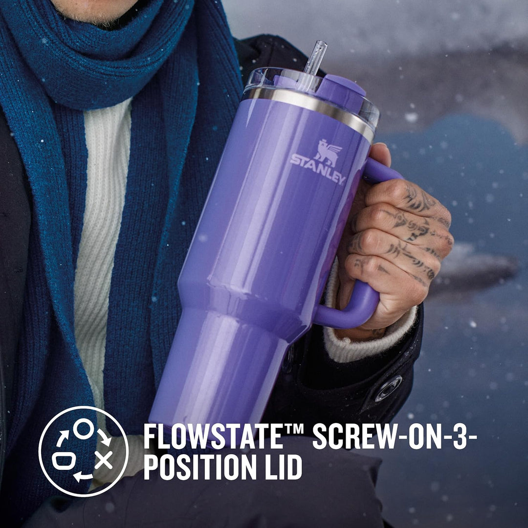 STANLEY Quencher H2.0 Flowstate Trinkflasche Mit Strohhalm 1.2L - Thermobecher Kühlt 11 Stunden - 48