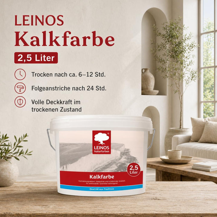 Leinos 665 Kalkfarbe 2,50 l 2.5 l (1er Pack), 2.5 l (1er Pack)