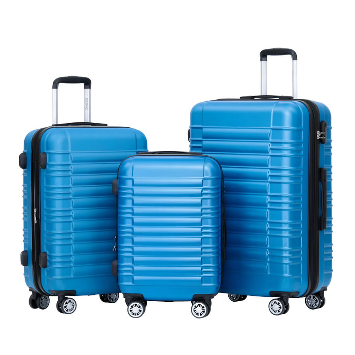 BEIBYE Reisekoffer 2088 Hartschalekoffer Gepäck Koffer Trolley Set, Kofferset in 14 Farben (Türkis)