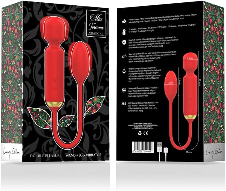 MIA - Toscana Double Pleasure Wand + Vibrating Egg