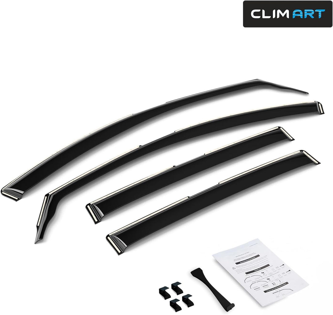 CLIM ART Windabweiser für/kompatible mit Toyota RAV4 2013-2018 SUV. Autofenster Regenschutz, Regenab