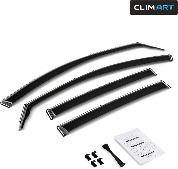 CLIM ART Windabweiser für/kompatible mit Toyota RAV4 2013-2018 SUV. Autofenster Regenschutz, Regenab