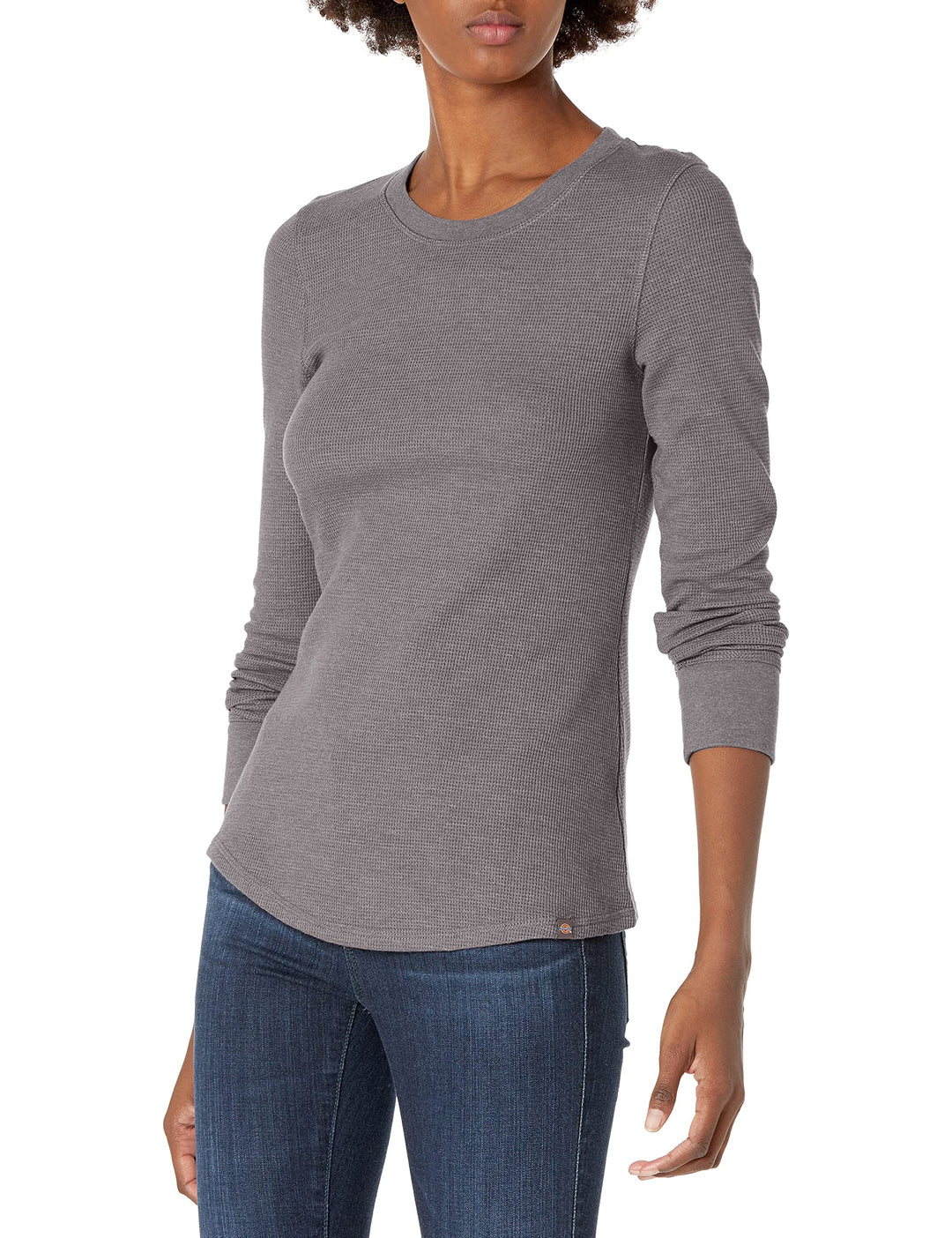Dickies Damen Plus Size Long Sleeve Crew Neck Thermal Shirt Arbeits-T-Shirt XS Graphit, Einfarbig, X
