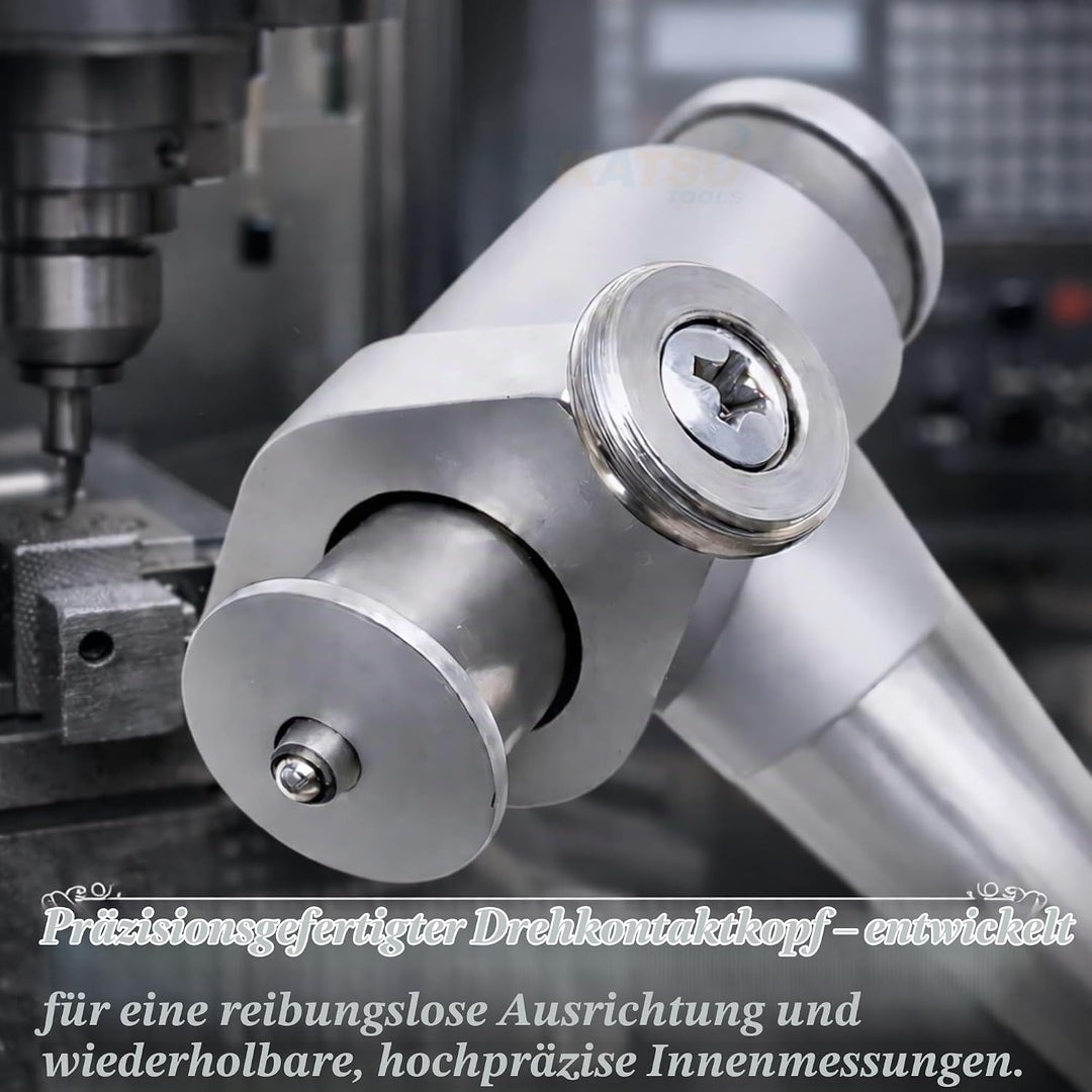 KATSU Innendurchmesser Messuhr Set, 50-160mm Metrisch 0,01mm Präzisions Bohrungslehre Messuhr Zylind