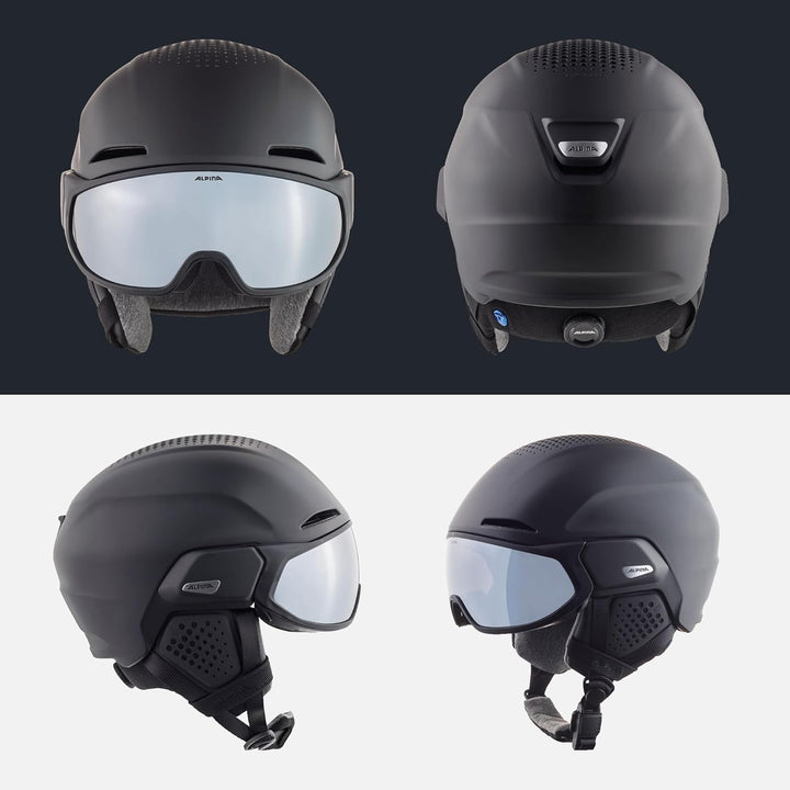 ALPINA ALTO Q-LITE - Sicherer, Stossabsorbierender & Individuell Anpassbarer Skihelm Mit Kontrastver