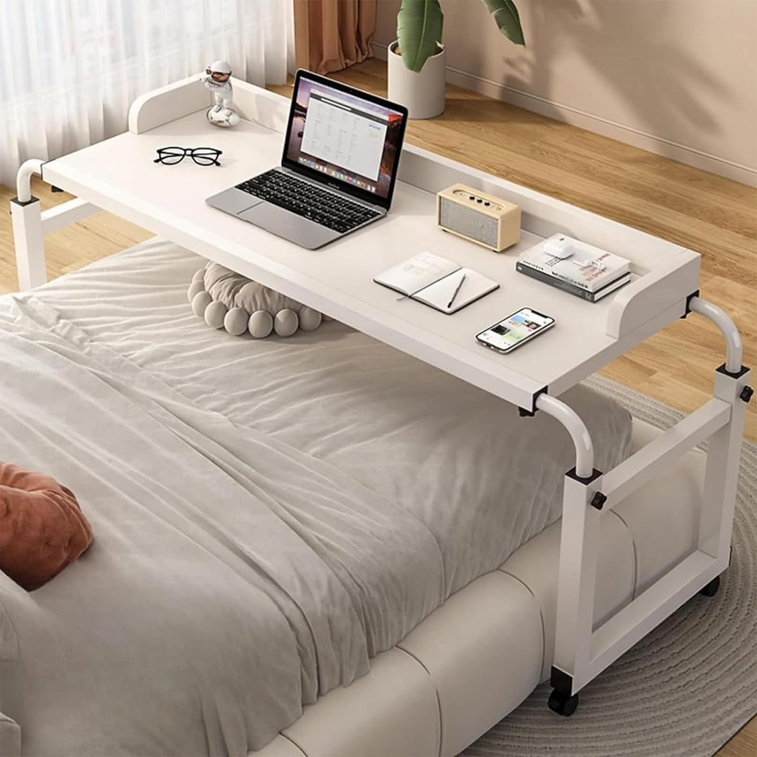 Bett Tisch für Laptop, Krankenhausbetttisch Mobiler Computertisch Grosser Beweglicher Zeichentisch B