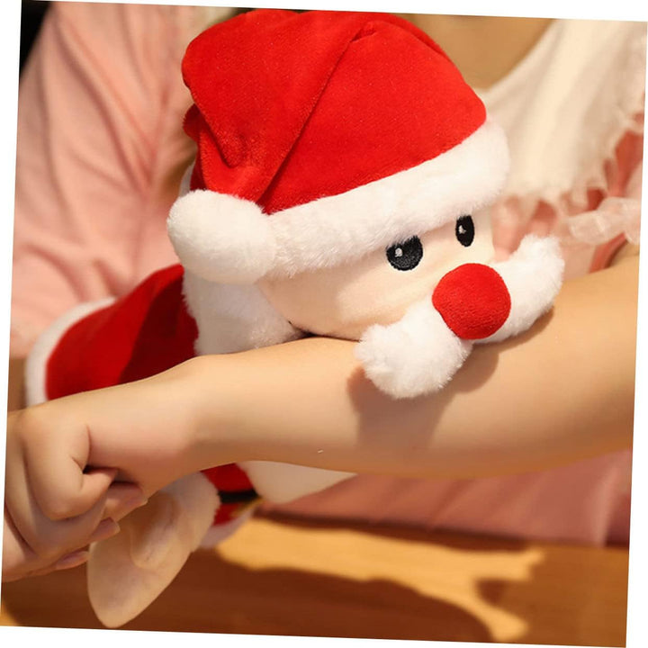 VANZACK Weicher Weihnachtsmann Handpuppe Plüschspielzeug Fingerpuppe Eltern Junge Mädchen Interaktiv