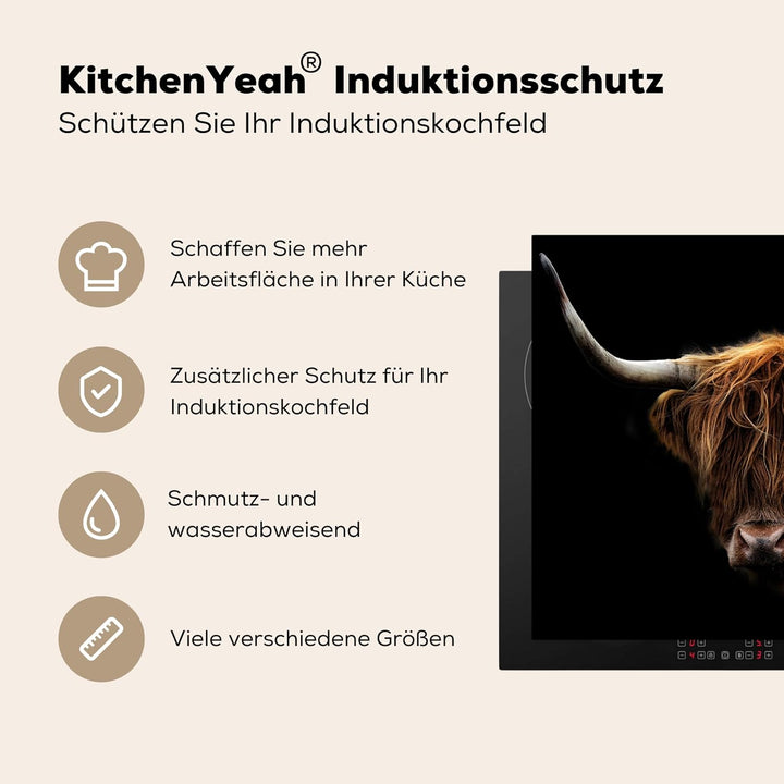 KitchenYeah© Herdabdeckplatte Einteilig Herdabdeckung Abdeckplatte für Ceranfeld Abdeckung Induktion