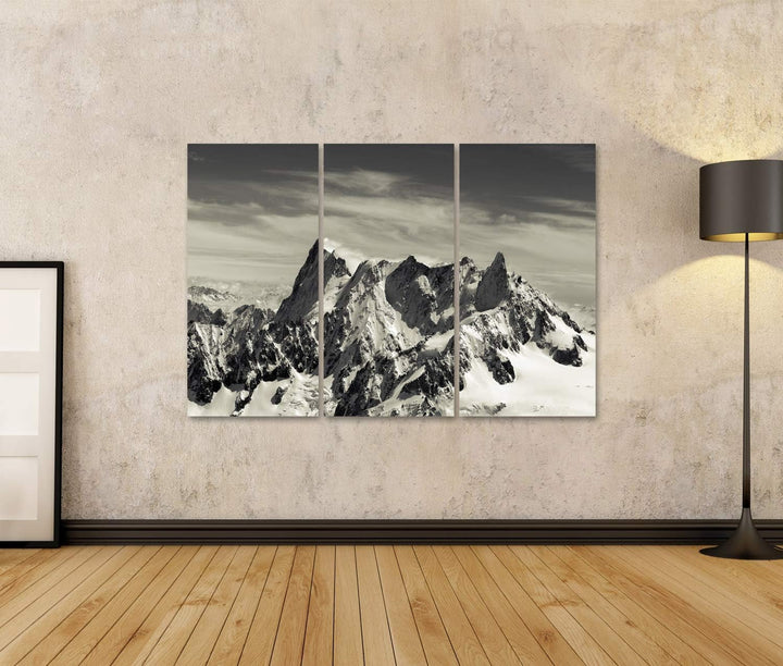 islandburner Bild auf Leinwand Mont Blanc In Den Alpen Französisch Wandbild Poster Kunstdruck Bilder