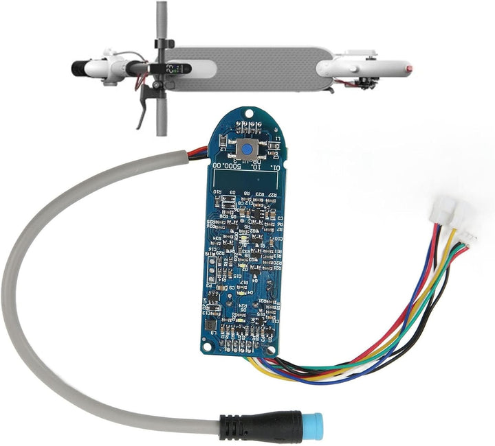 Alomejor Elektroroller Bluetooth Platine Dashboard mit Wasserdichtem Stecker für M365 Scooter Ersetz