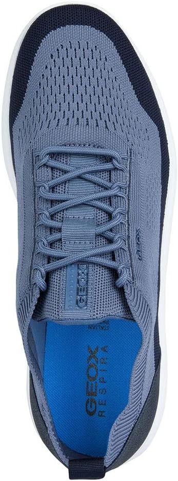 Geox Herren U Spherica A Sneakers 45 EU Schmal Avio Navy, 45 EU Schmal Avio Navy