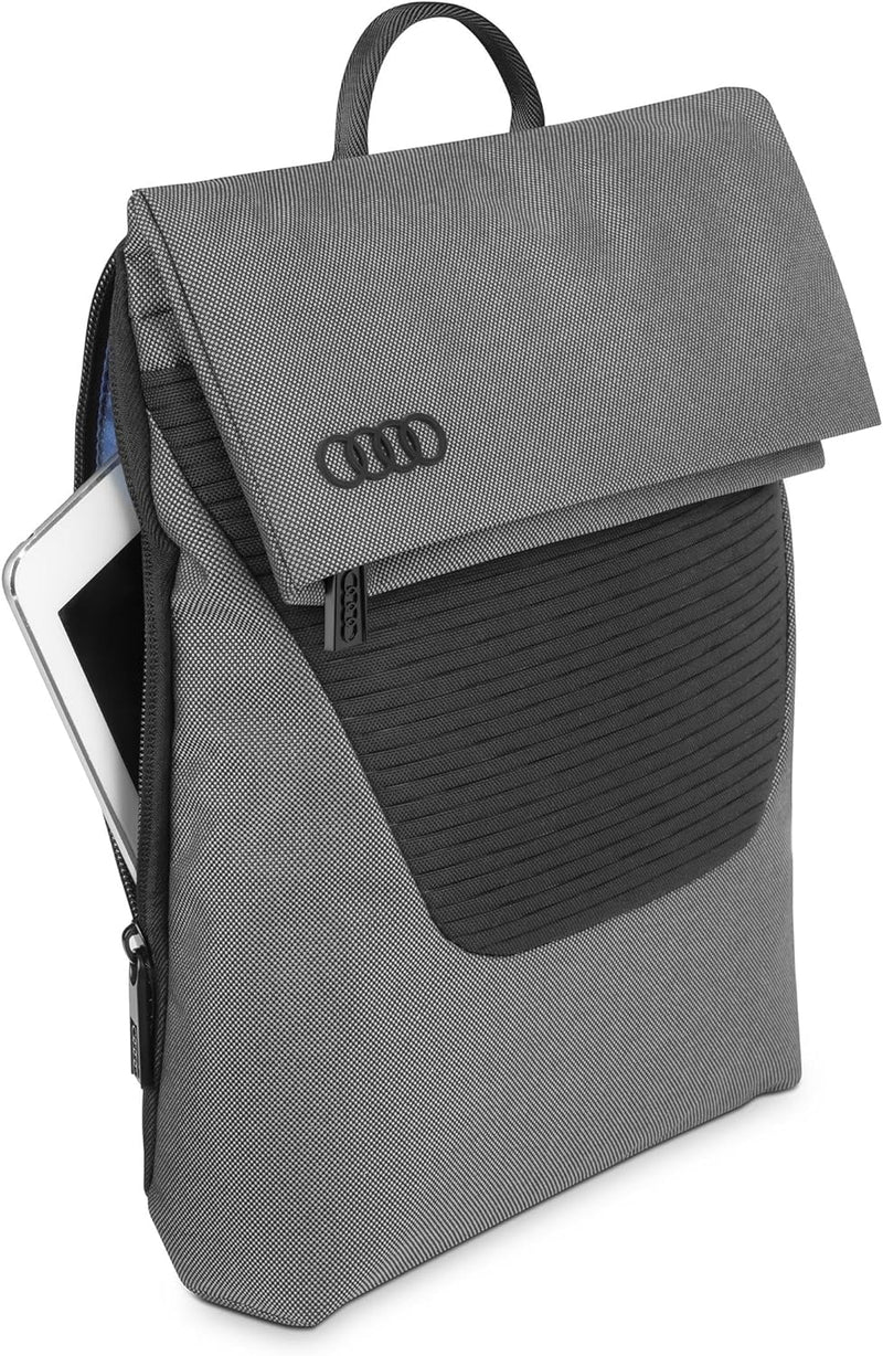 Audi collection Unisex 3152300500 Schultertasche Ringe Logo Tasche, mit Tabletfach für 11 Zoll Table