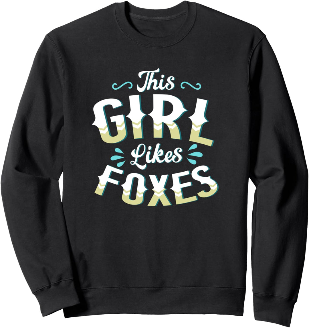 Wildlife Wald Tier Mädchen mag niedliche Füchse Sweatshirt