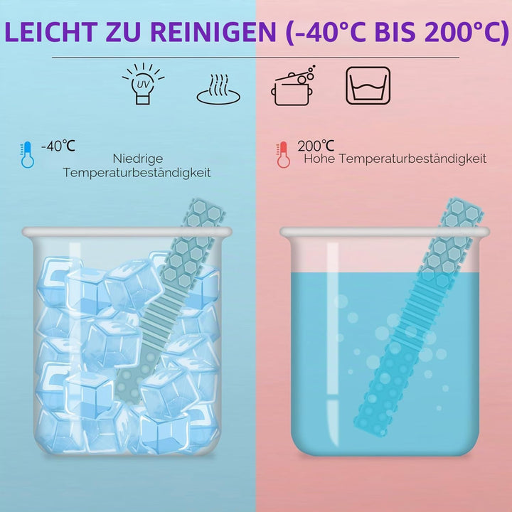 ERKOON 5 Stück sensorisches Kauspielzeug für autistische Kinder, Silikon-Kauröhrchen für Autismus, A