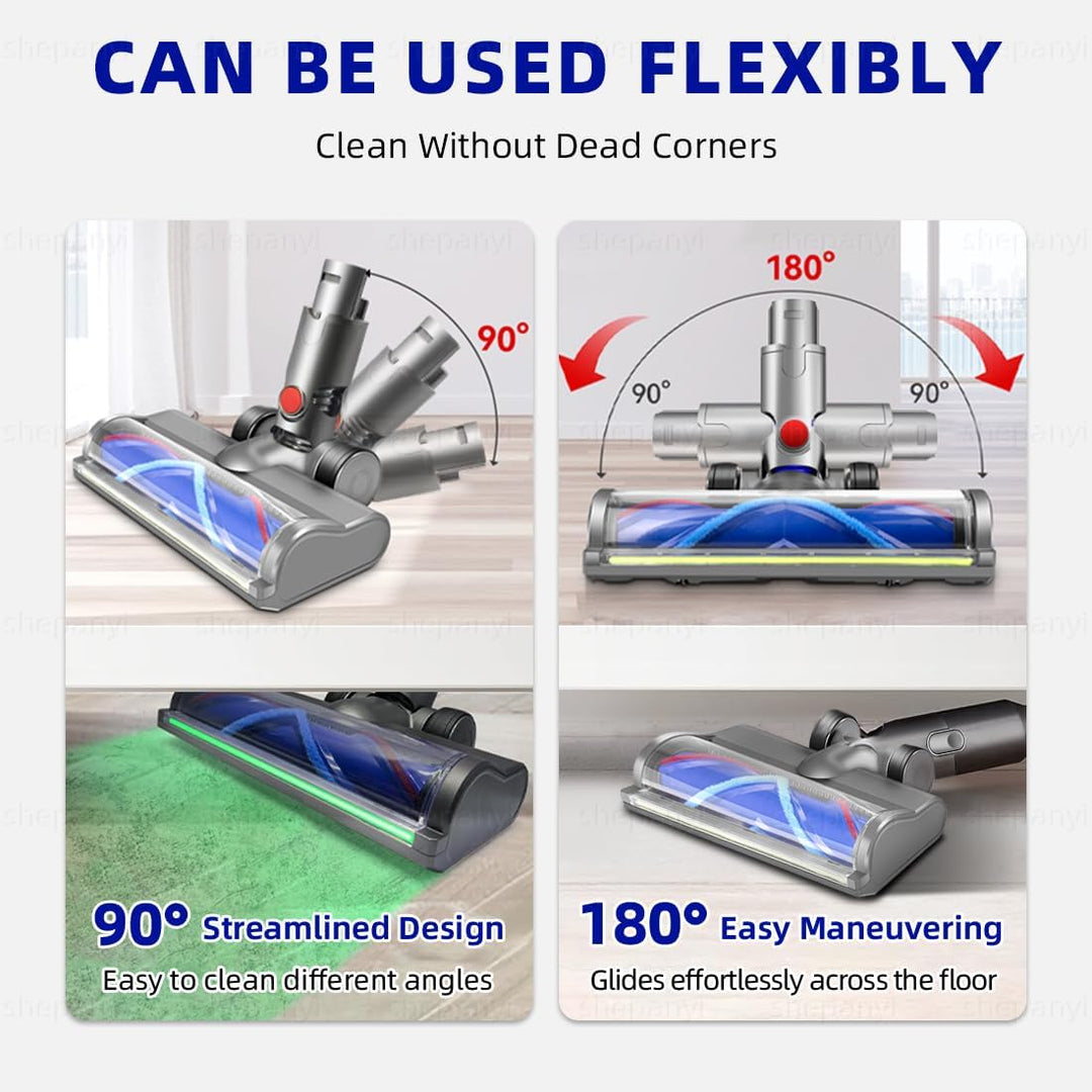 LED Light Bodenbürste Kompatibel für Dyson V6 DC58 DC59 DC62 DC72 DC74 SV04 SV06 SV09 Staubsauger,St