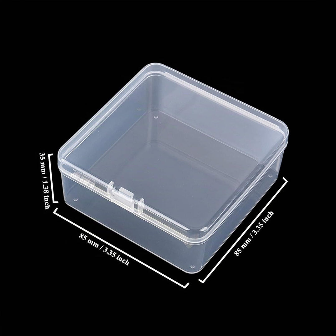 Goodma 12 Stück Square Leere Mini-Aufbewahrungsbox für durchsichtige Kunststoff-Organizer-Aufbewahru