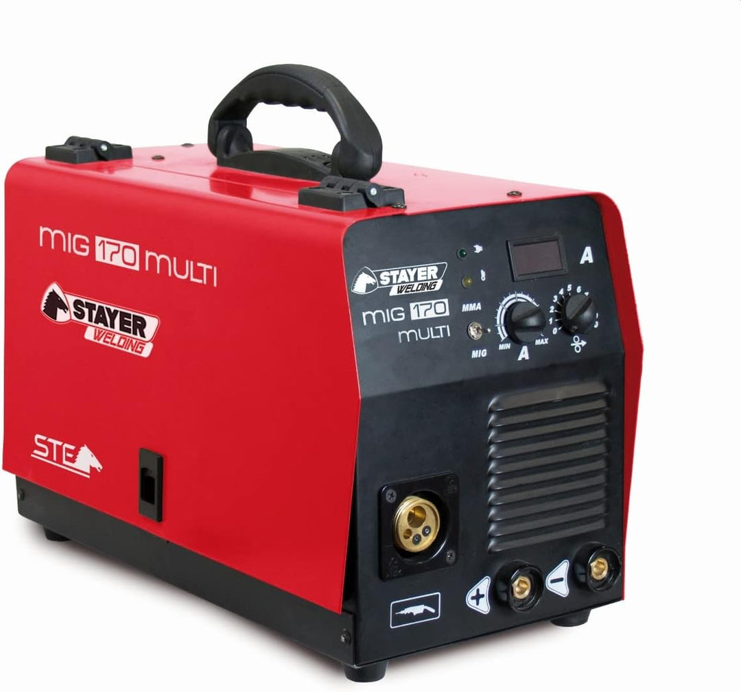 MIG 170 MULTI - 170A 4mm Hilo0.8-0.9mm 10Kg Devanadora5Kg KVA5__ INVERTER Soldadura MIG/MAG