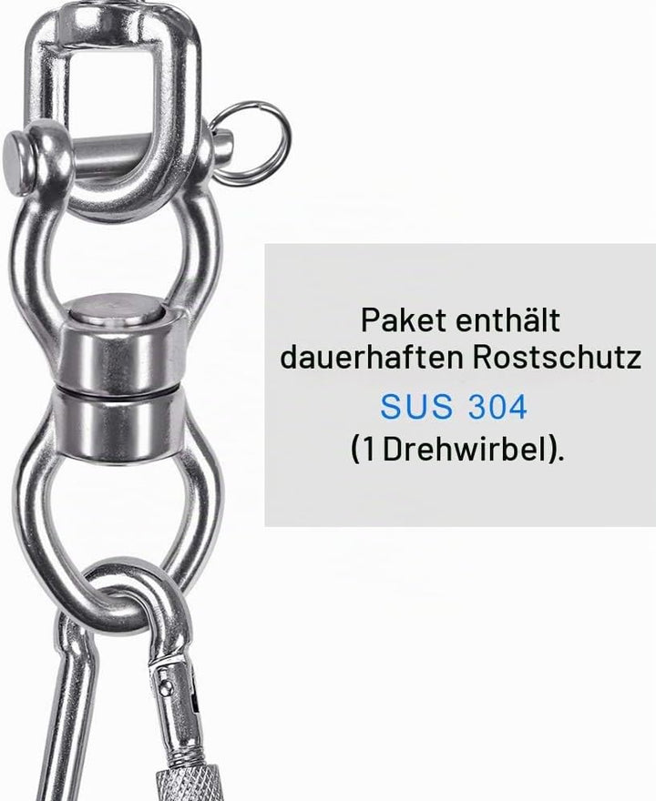 SELEWARE Silent Bearing Swing Swivel, Edelstahl 1200LB 360 ° Rotationsgerät Hängezubehör mit Abnehmb