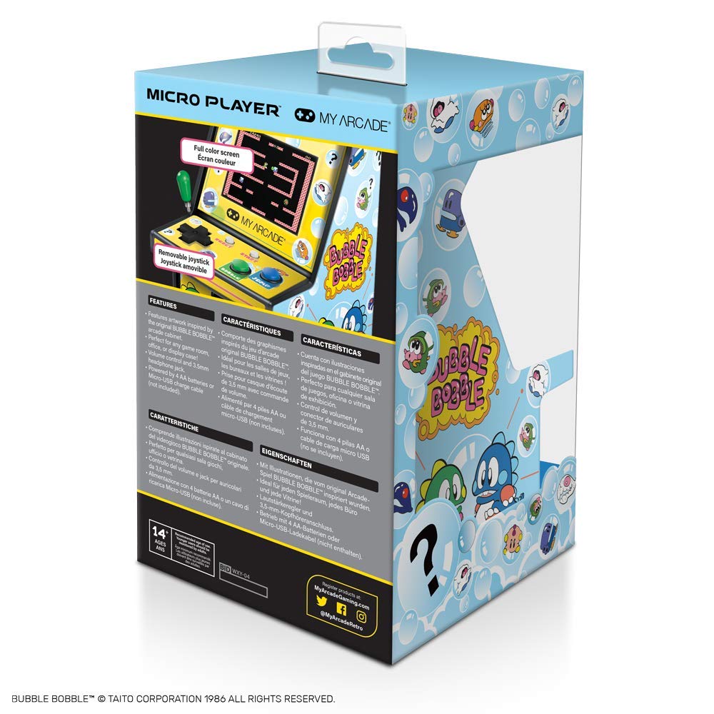 My Arcade Gaming 3241 Mini-Klemme für Videospiele, Mehrfarbig