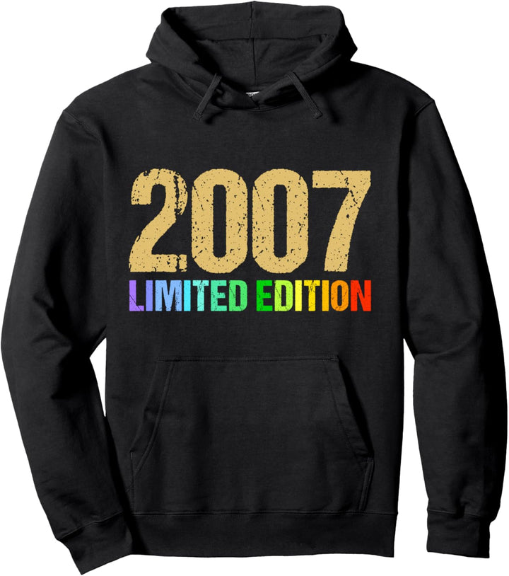 17. Geburtstag Junge Mädchen 17 Jahre 2007 Lustig Geschenk Pullover Hoodie