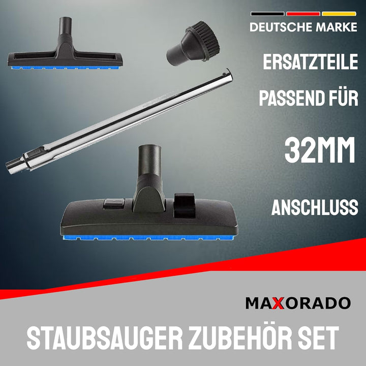 32mm Staubsauger Rohr Bodendüse Düse Hartboden Set Ersatzteil kompatibel mit für Thomas 787210 Clean