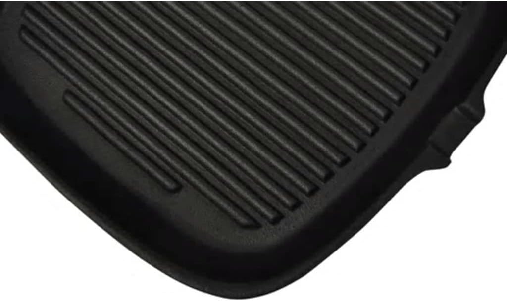 vidaXL BBQ 36cm Grillpfanne aus Gusseisen 36.5x24.5 cm, 36.5x24.5 cm