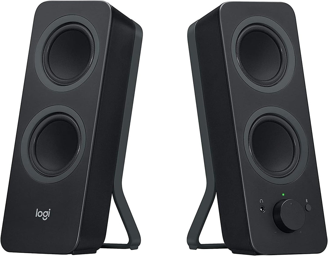 Logitech Z207 Kabellose PC-Lautsprecher, Bluetooth, Stereo Sound, 10 Watt Spitzenleistung, 3.5 mm Ei