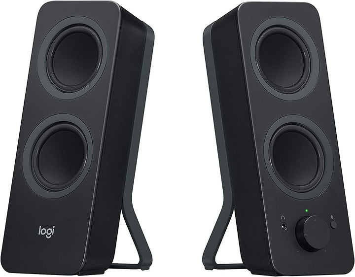 Logitech Z207 Kabellose PC-Lautsprecher, Bluetooth, Stereo Sound, 10 Watt Spitzenleistung, 3.5 mm Ei