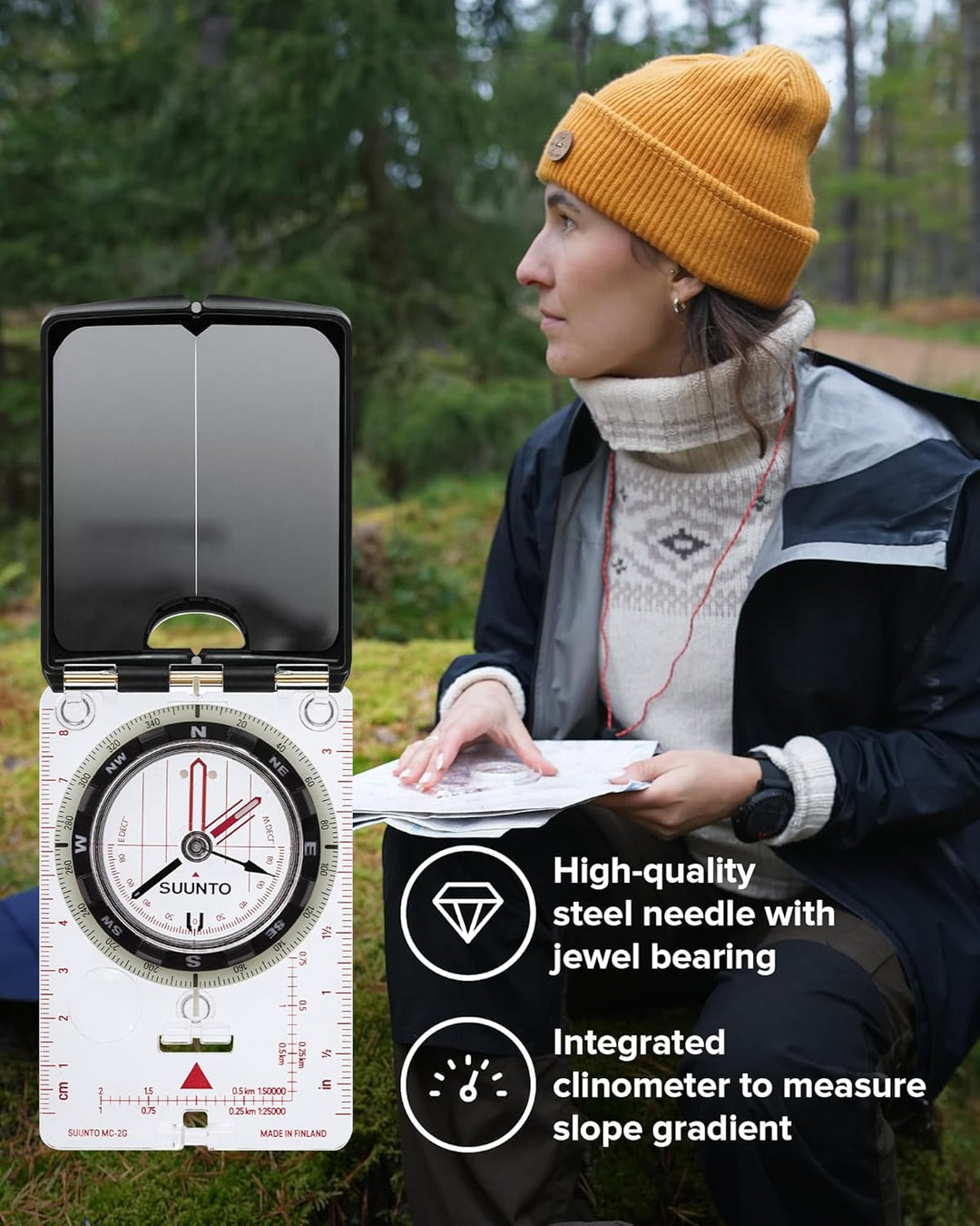 SUUNTO MC-2 Kompass: Erstklassiger Kompass für Profis und ambitionierte Wanderer