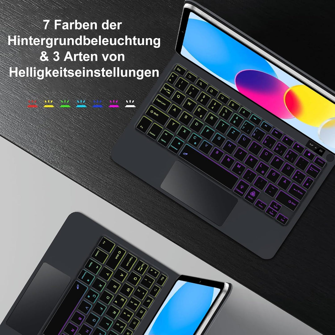 NeoMagic Keyboard für iPad (A16) 11 Generation 2025/10 Generation 2022 Schwarz +1 iPad (A16) 11/10 G