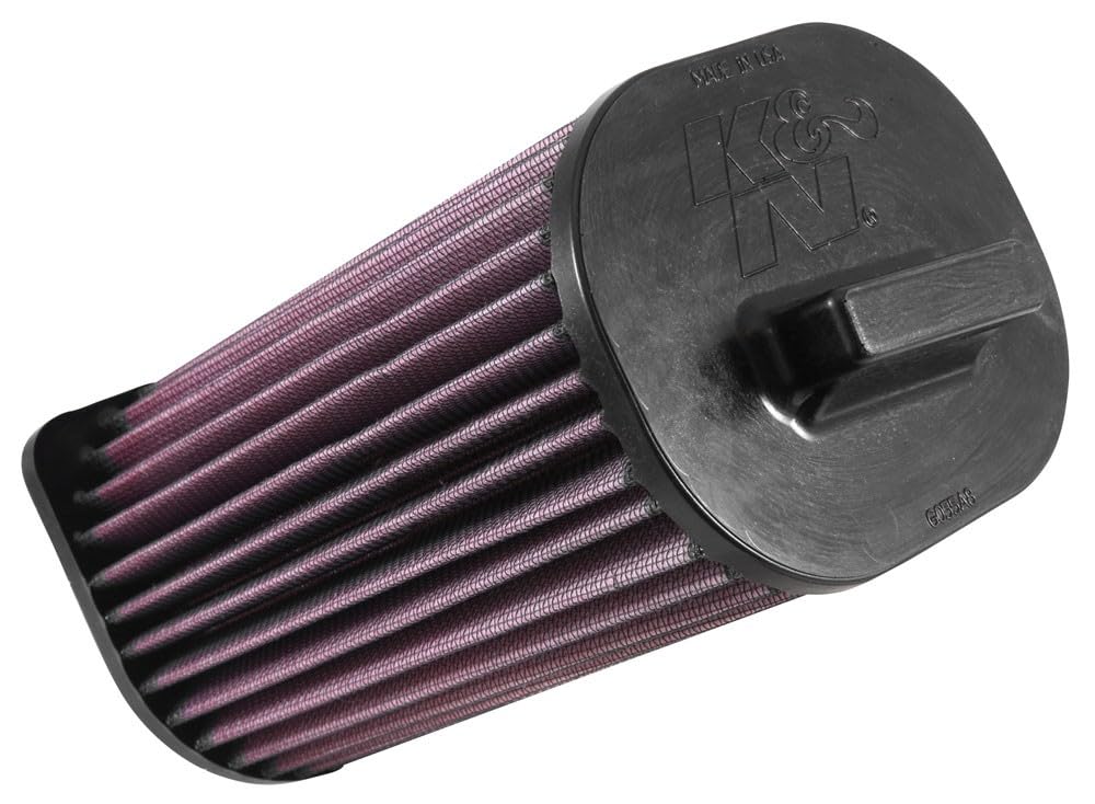 K&N E-0663 Waschbarer und wiederverwendbarer KFZ Luftfilter, Rot