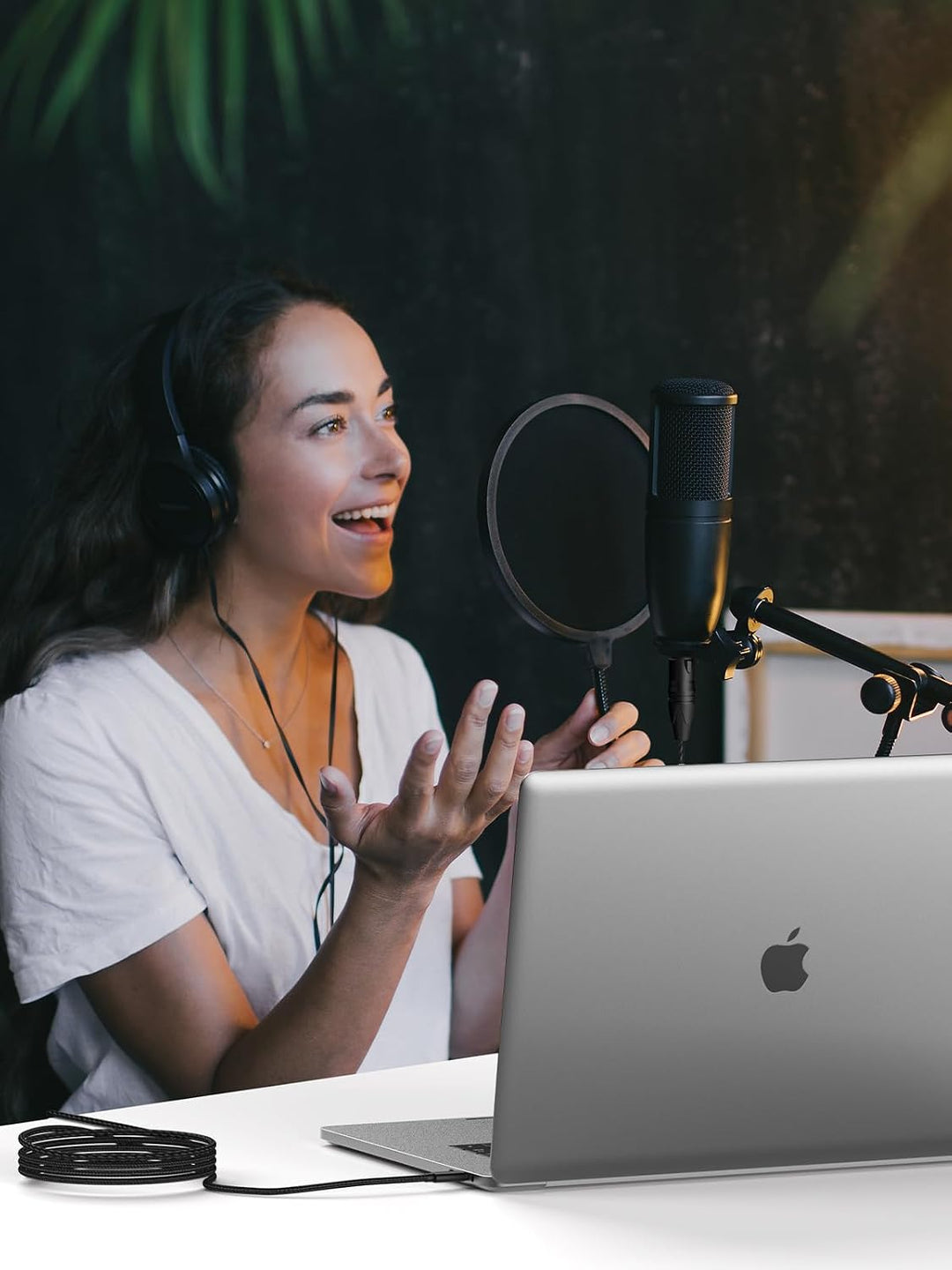 CableCreation XLR auf USB C 0,9 m, XLR-Buchse auf USB-Typ-C, professionelles Aufnahme-Audiokabel, fü