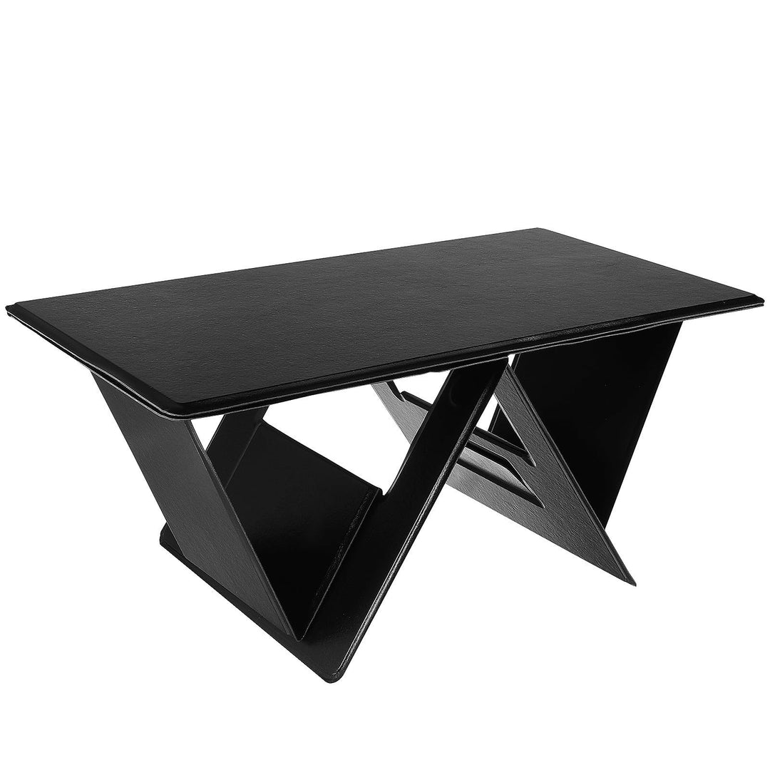 NUOBESTY Klappbarer Laptoptisch Tragbar aus Pu und Hochdichtem Material Leichter Laptopständer fürs