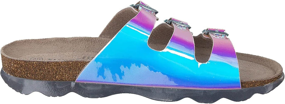 Superfit Mädchen Fussbettpantoffel Hausschuh 25 EU Irisierend 1010, 25 EU Irisierend 1010