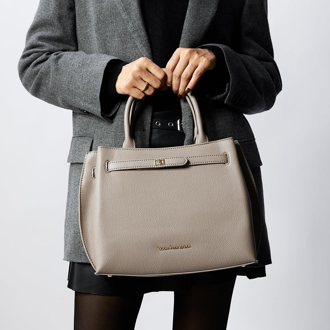 VICTORIA HYDE Handtaschen Damen Gross PU Leder Shopper Damen Handtasche Schwarz Elegant Schultertasc