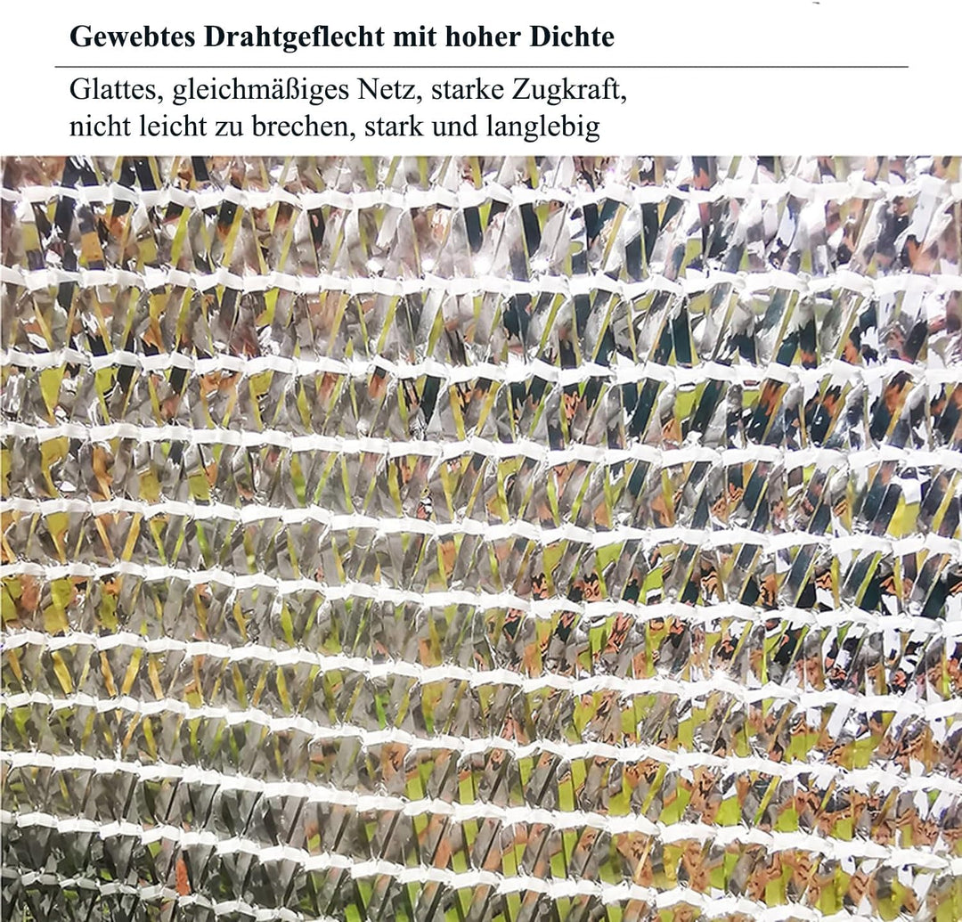 Schattennetz Auto für Hunde, 3 x 2 m, Aluminium-Netz, 85% Hitzeschutzhaube, UV-reflektierender Schut
