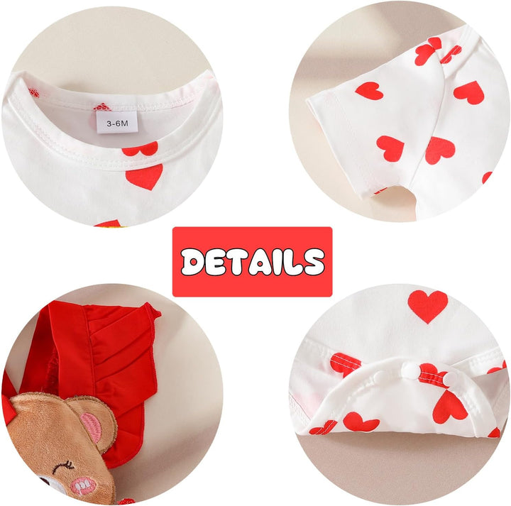 Neugeborenes Baby Mädchen Röcke Sets Rüschen Top + Plaid/Dots/Bowknot Overalls Hosenträger Kleid + S