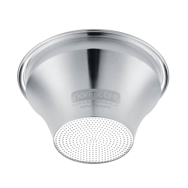 Normcore 54 mm konvexes Billet-Siebträgerkorb-Set, konvexer Espressokorb mit CNC-gefräster variabler