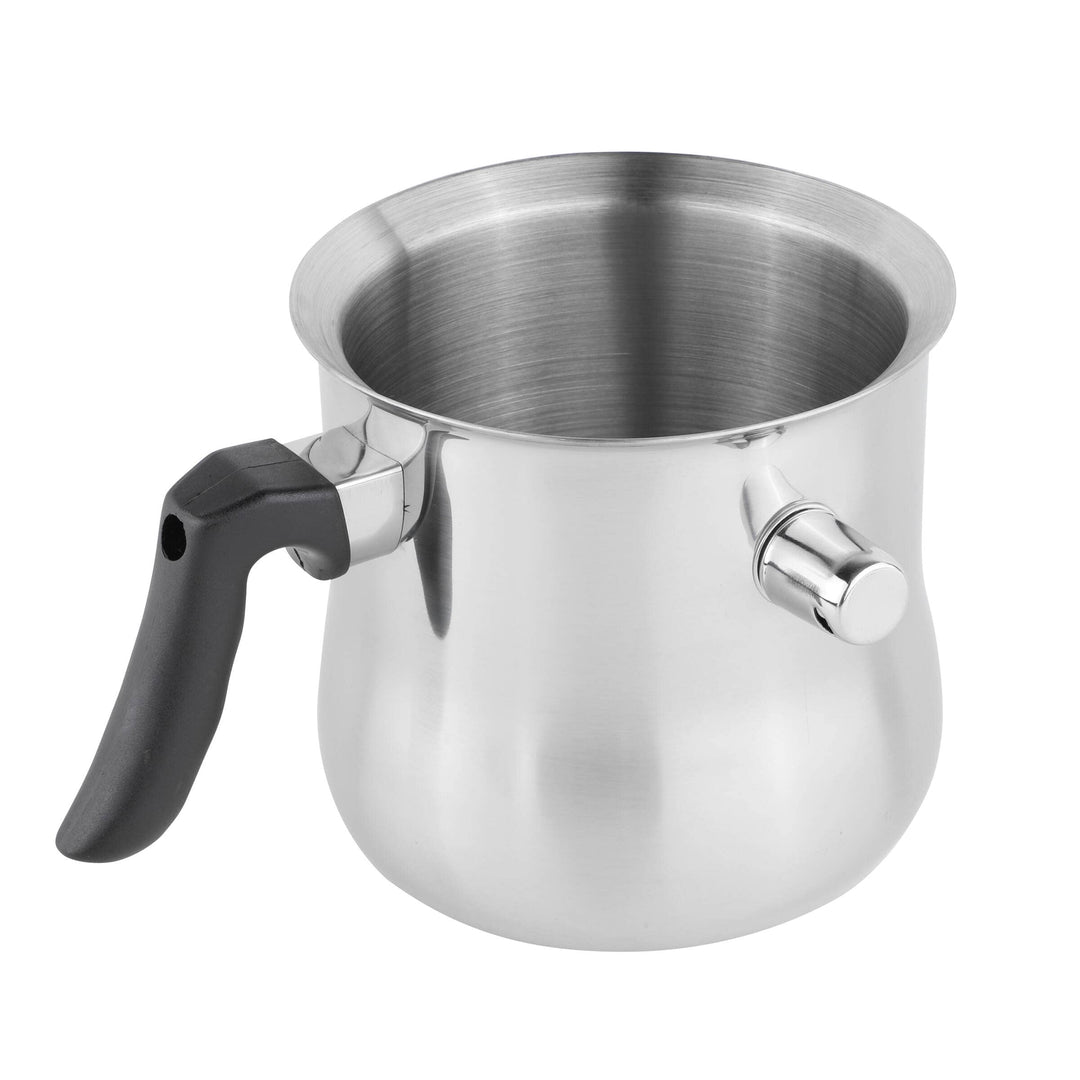 Haushalt International Milchtopf & Simmertopf (1,2 Liter) - Milchkochtopf doppelwandig, z.B. zum Mil