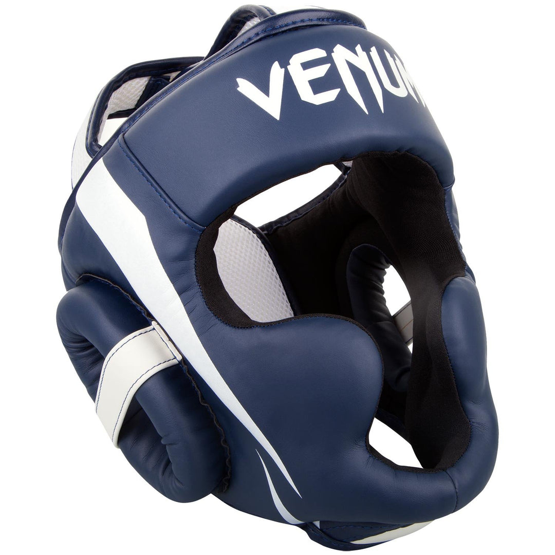 Venum Elite Kopfschutz Weiss / Marineblau, Weiss / Marineblau