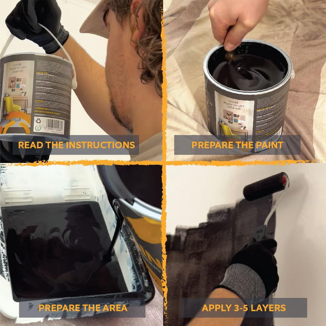 Ferropaint Magnetfarbe-Holzkohle-5 Liter (1