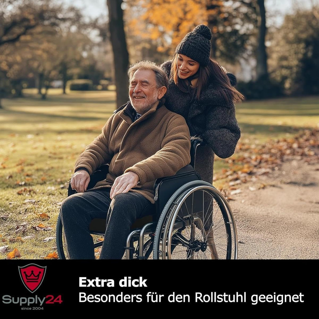 Gel Gelschaum Sitzkissen Anti Dekubitus Sitzpolster 52 x 45 x 10 cm Schwarz Memory Foam Für Rollstuh