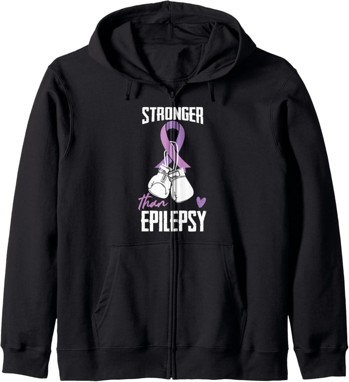 Epilepsie-Bewusstseins-Band stärker als Epilepsie Kapuzenjacke