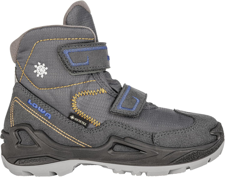 LOWA Stiefel mittel Milo GTX MID 25 EU Anthrazit Blau, 25 EU Anthrazit Blau