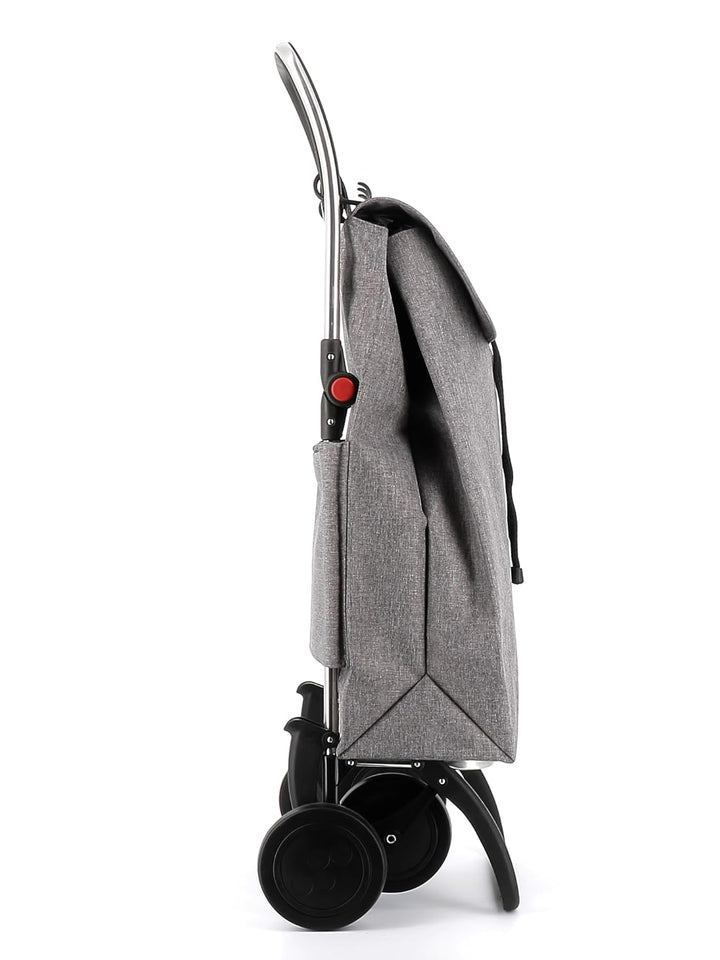 Klappbarer Einkaufstrolley Rolser I-Max Tweed 4 Räder - Grau 4 Räder Zusammenklappbar Grau, 4 Räder