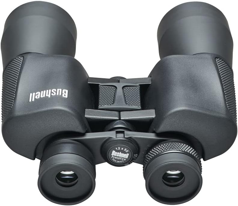 Bushnell - Powerview - 12x50 - Schwarz - Porroprisma - Insta-Fokus - Verstellbarer Diopter - Extreme